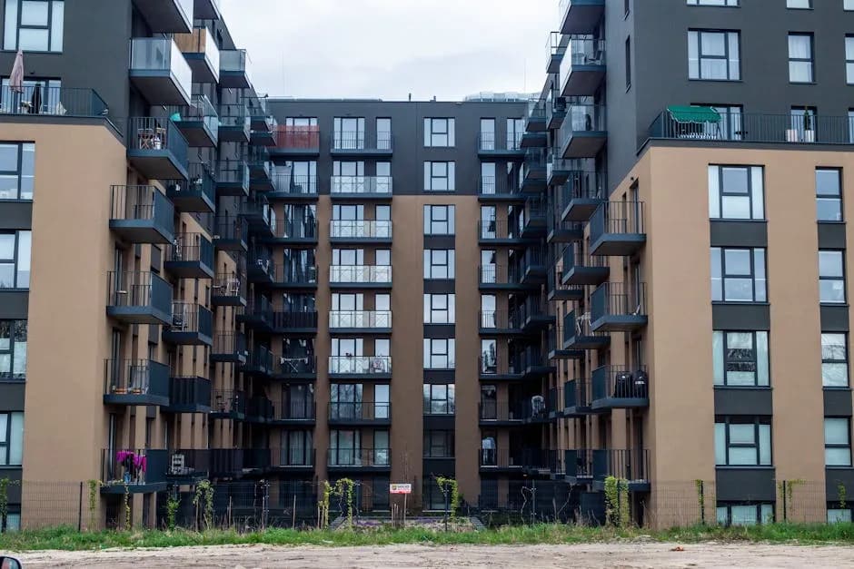 Modern apartment building in Poland